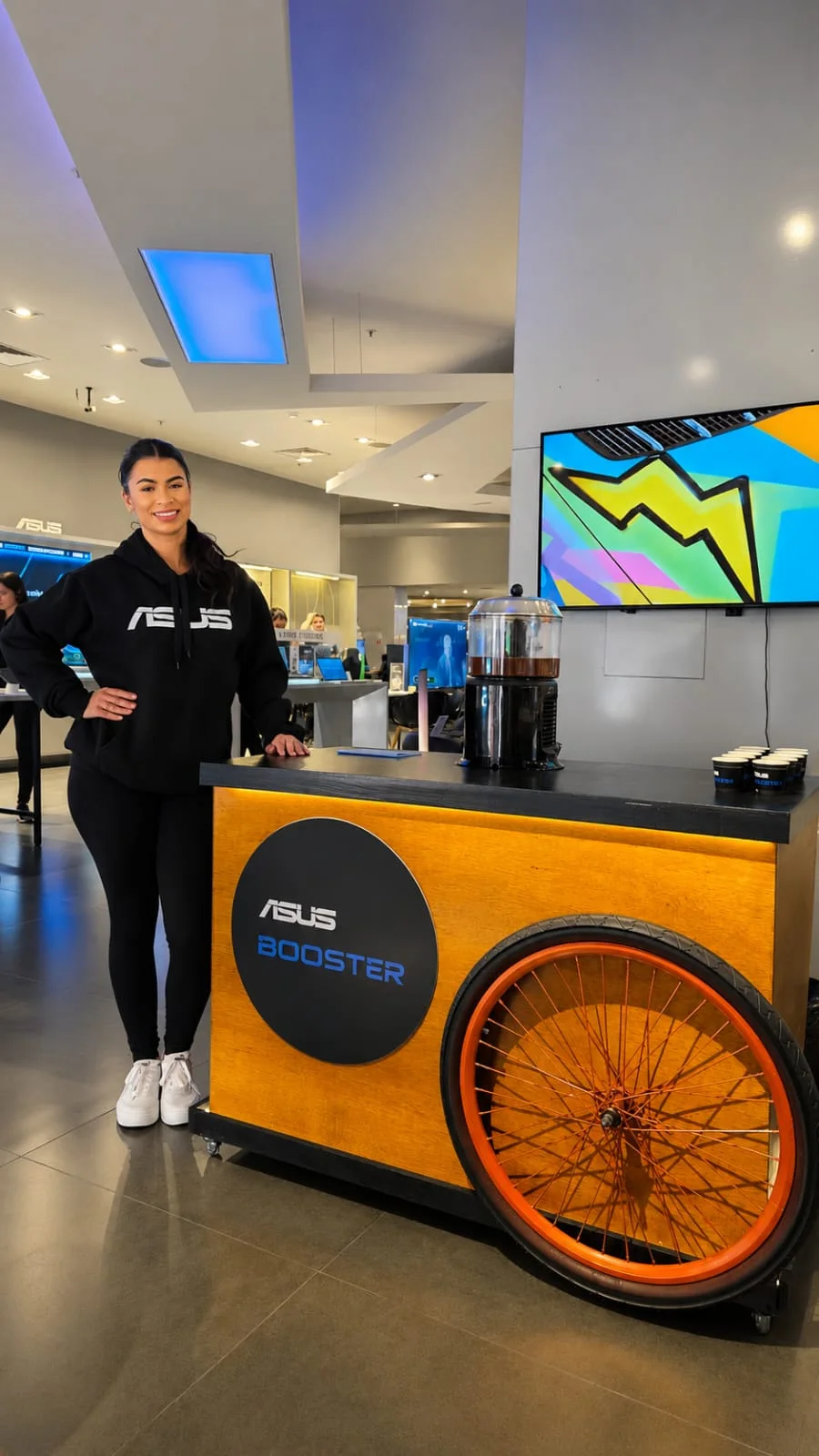 Bike café personalizada ASUS Booster