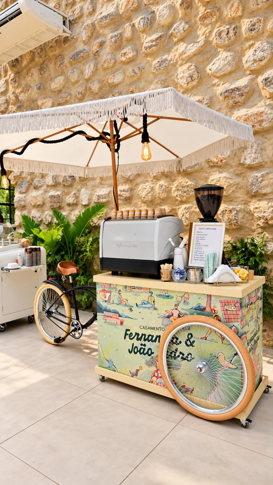 Projeto Café no casamento realizado pela Delicious Drinks