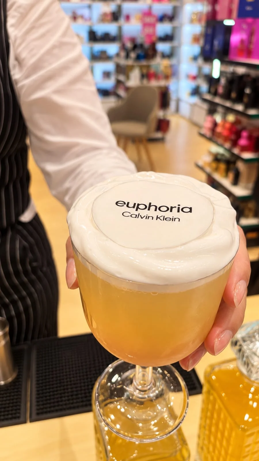 Projeto Euphoria Calvin Klein realizado pela Delicious Drinks